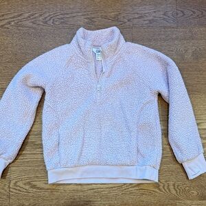 Athleta Kids Pink Sherpa Sweatshirt size M